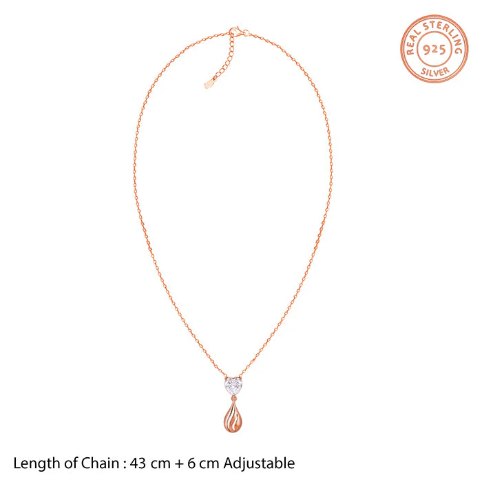 Rose Gold Unsaid Love Necklace - Image 6