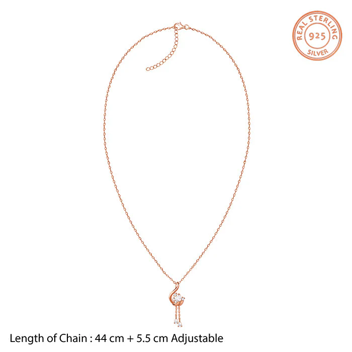 Rose Gold Carry Your Heart Pendant With Link Chain - Image 5