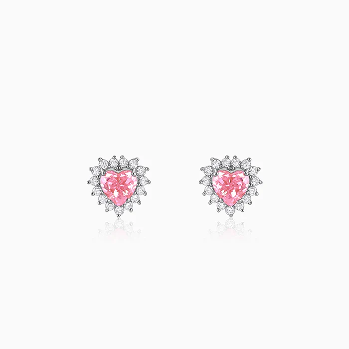 Silver Heart of Light Earrings