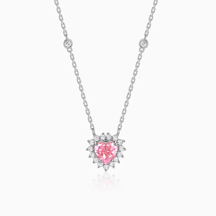 Silver Heart of Light Necklace