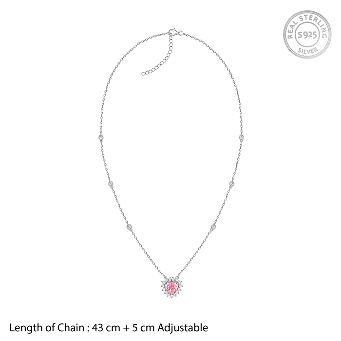 Silver Heart of Light Necklace - Image 5