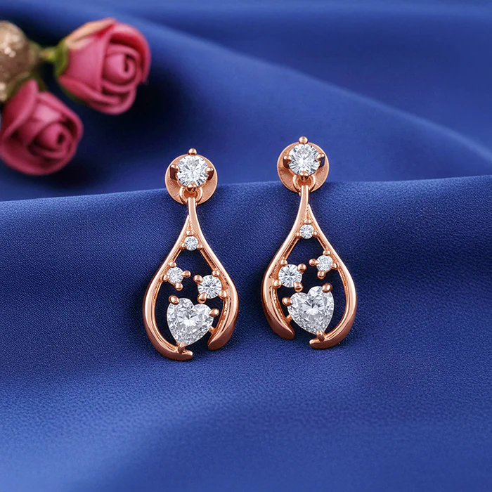 Rose Gold All of Me Earrings - Image 2