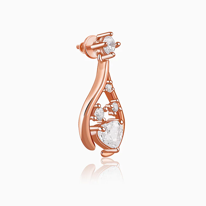 Rose Gold All of Me Earrings - Image 4