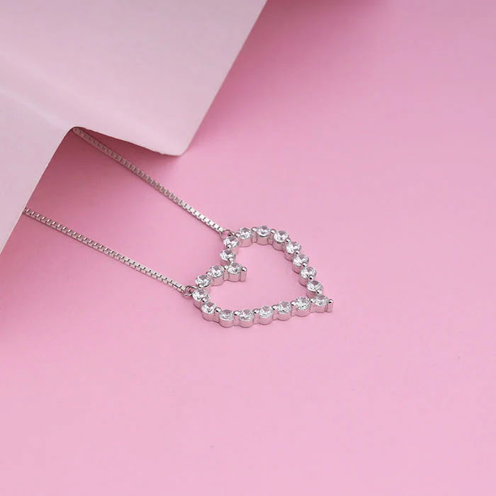 Silver Heart's Affection Necklace - Image 2