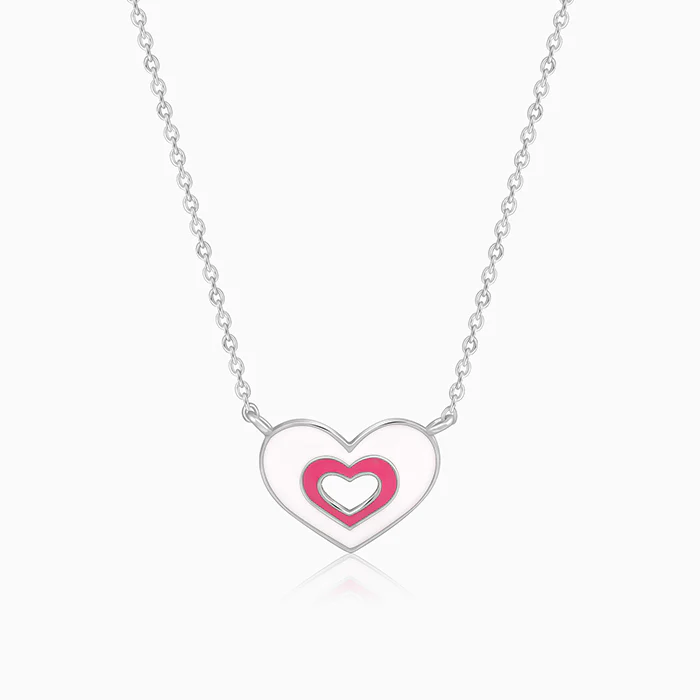 Silver HeartyPie Kids Necklace