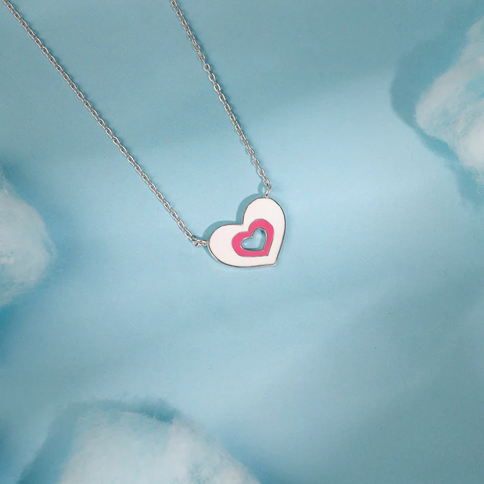 Silver HeartyPie Kids Necklace - Image 2