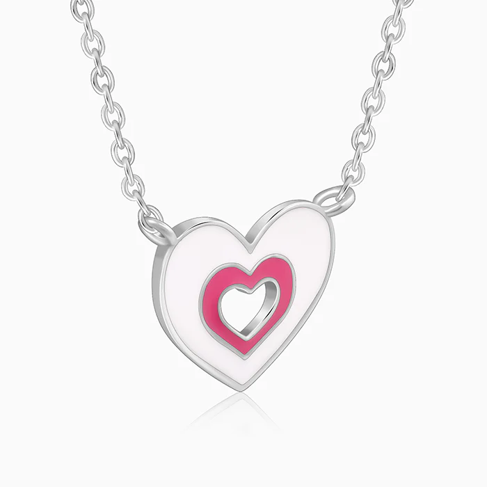 Silver HeartyPie Kids Necklace - Image 4
