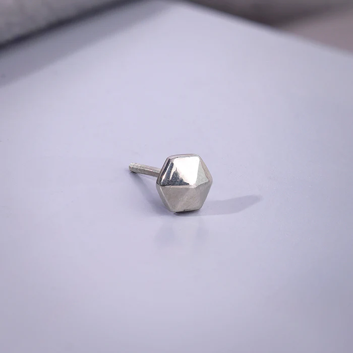 Silver Hexile Stud For Him - Image 3