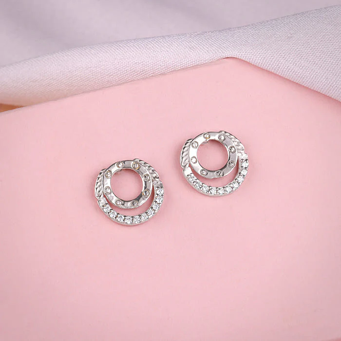 Silver High Spark Earrings - Image 2