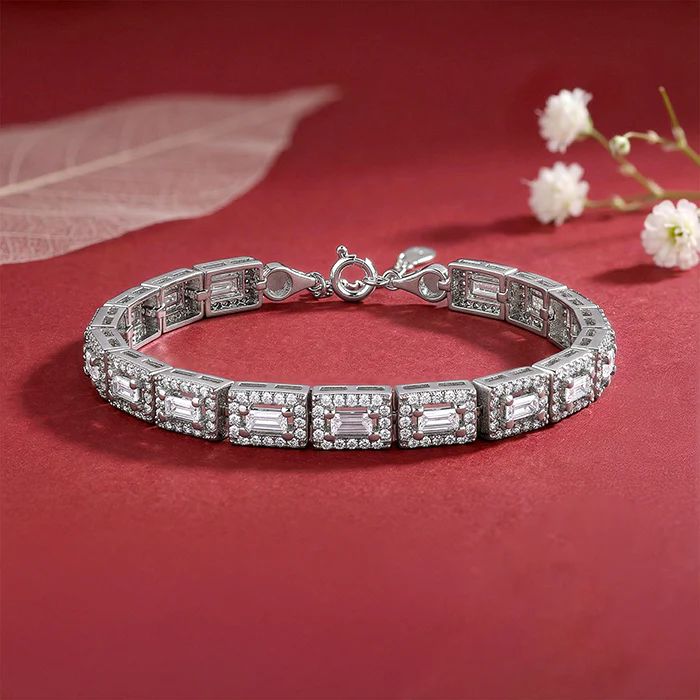 Silver Imperial Tennis Bracelet - Image 2