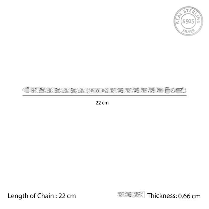 Silver Independent Thinker Bracelet For Him - Image 4