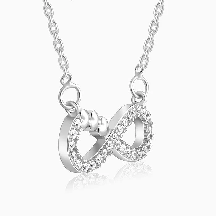 Silver Infinity Heart Necklace - Image 7