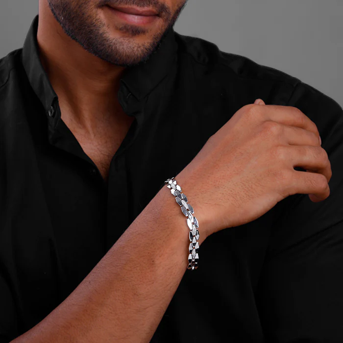 Silver Intellectual Bracelet For Him - Image 3