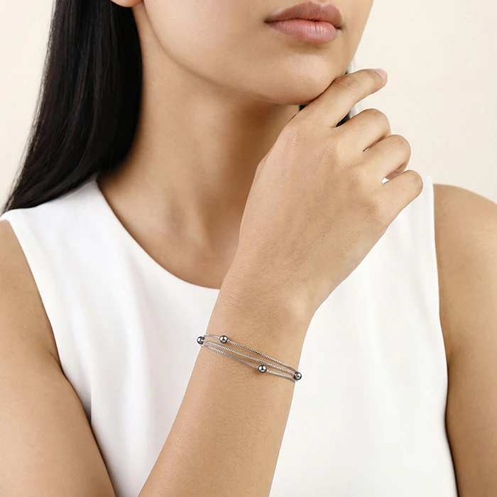Silver Jennifer Pearl Bracelet - Image 3