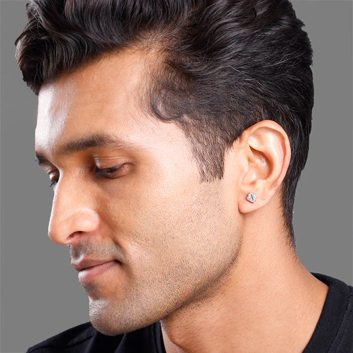 Silver Edifac Stud For Him - Image 4