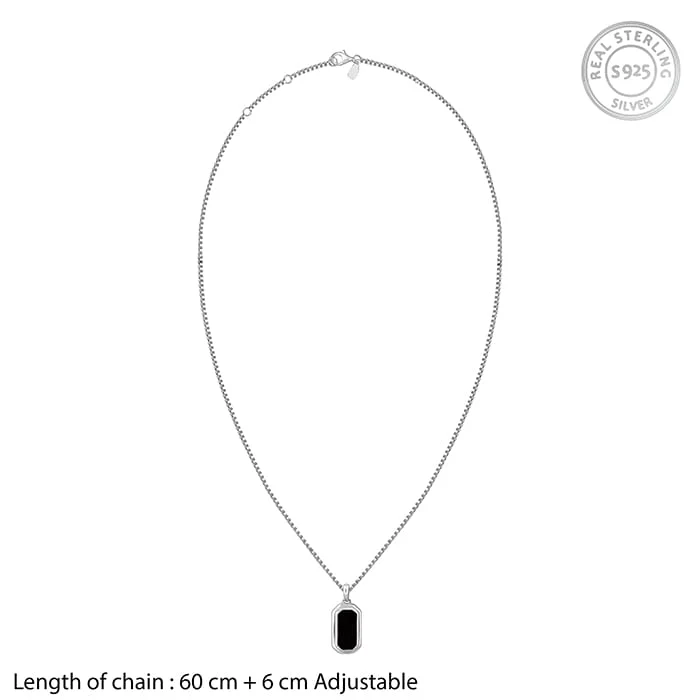 Silver Knight's Emblem Pendant with Box Chain For Him - Image 6