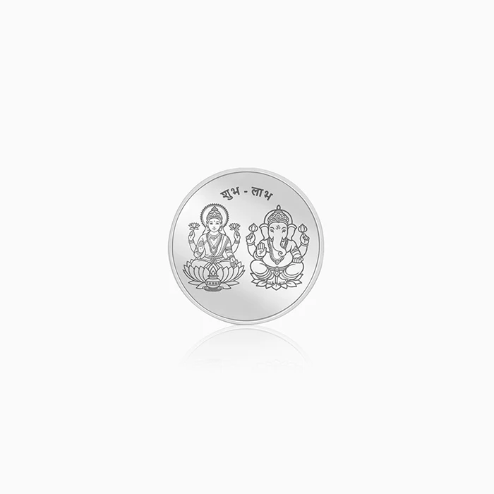 Silver Laxmi & Ganpati Coin - (20g) - Image 2
