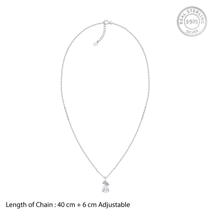 Silver Leafy Teardrop Set - Image 7
