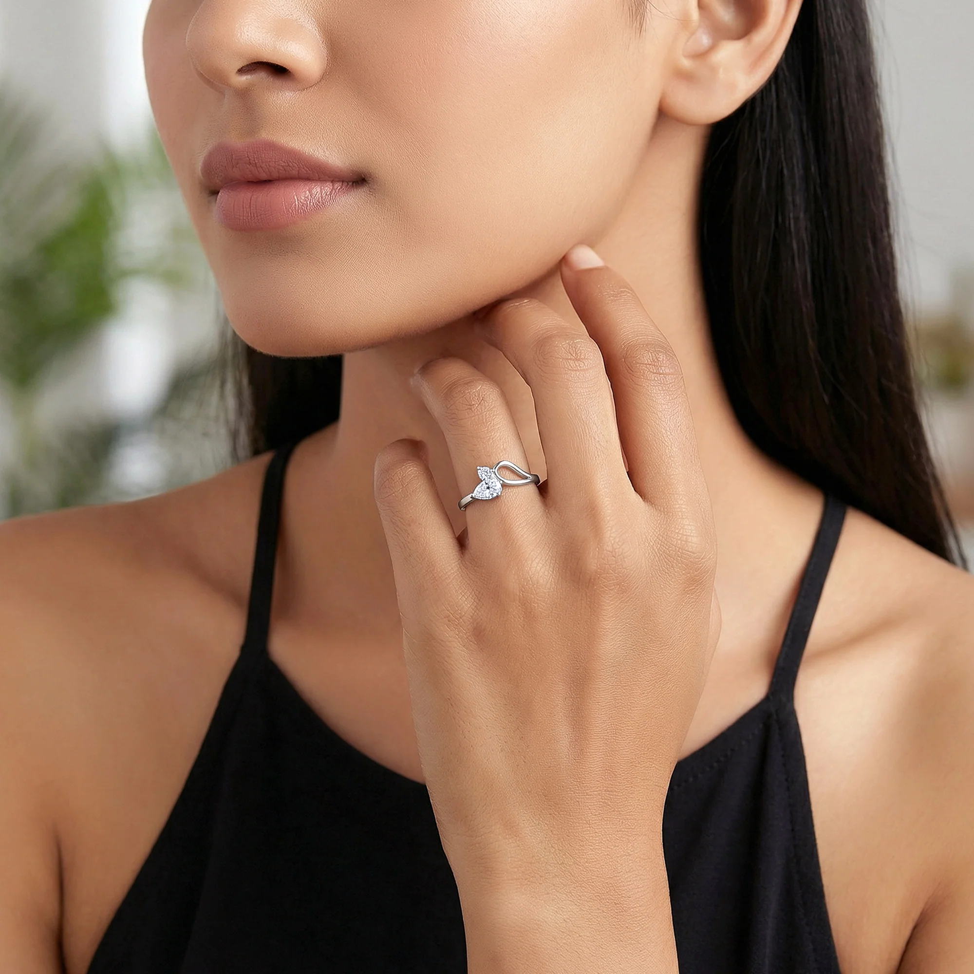 Silver Lean On Ring - Image 2