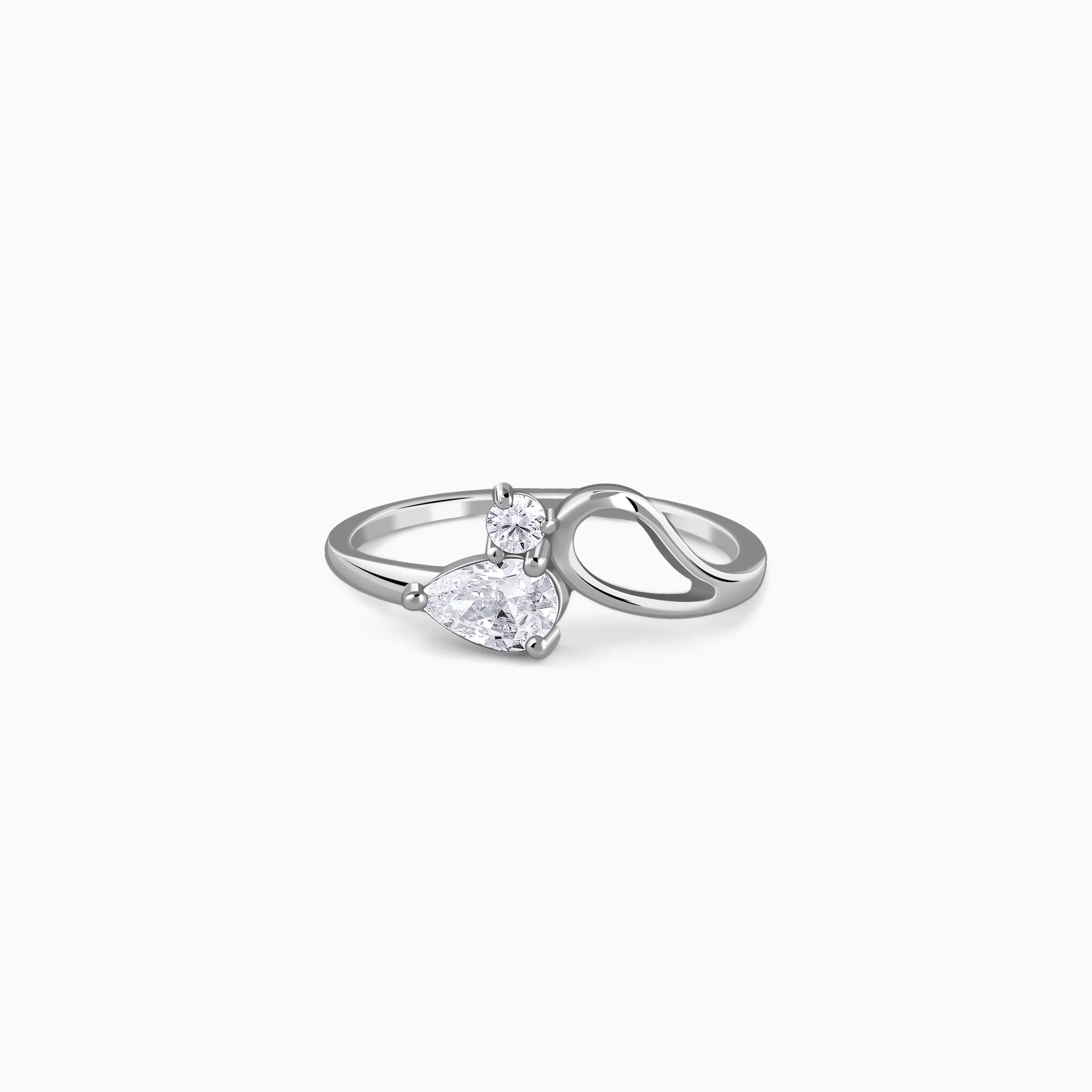 Silver Lean On Ring - Image 3