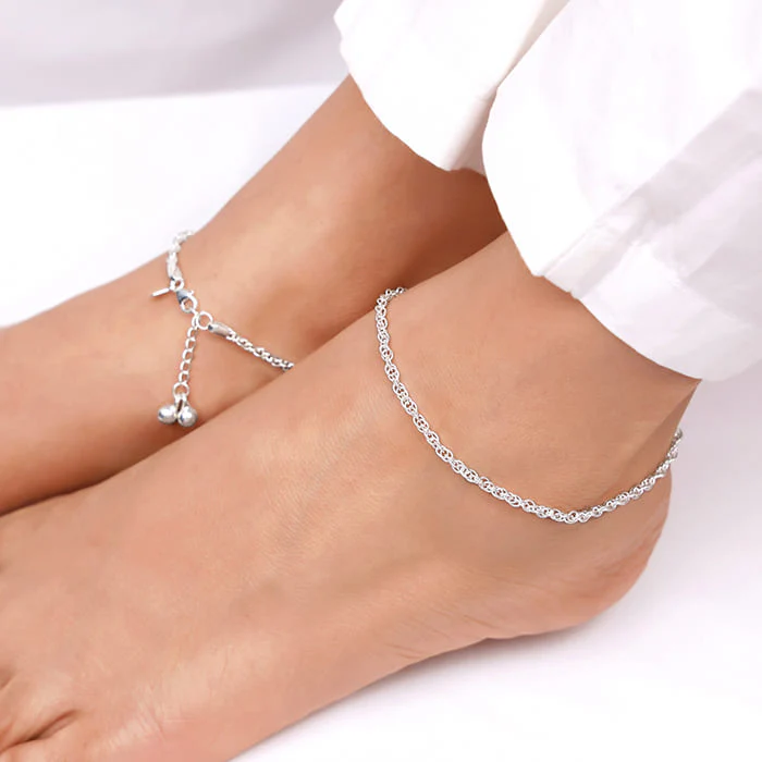 Silver Linkchain Anklet - Image 3
