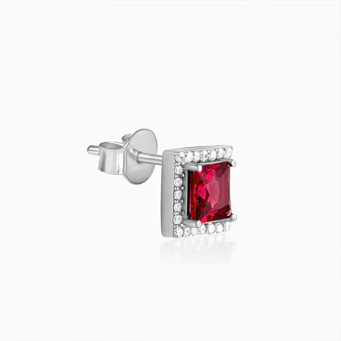 Silver Love Cube Studs - Image 4