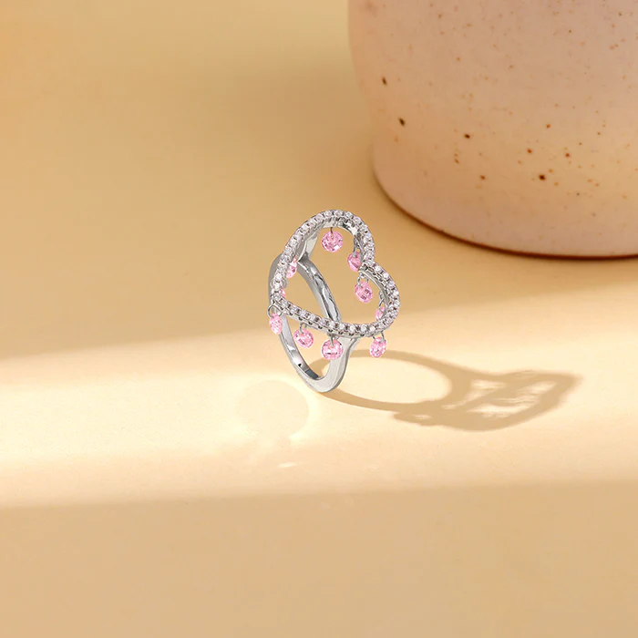 Silver Love In Charm Ring - Image 2