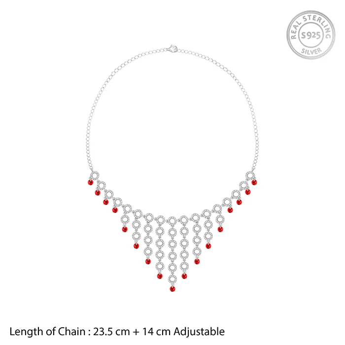 Silver Love in Circles Necklace - Image 4
