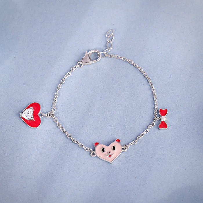 Silver Love You Boo Kids Bracelet (0-2 years) - Image 2