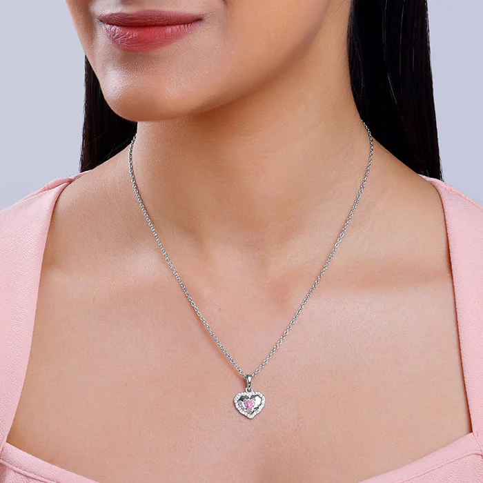 Silver Lovelight Pendant With Link Chain - Image 3