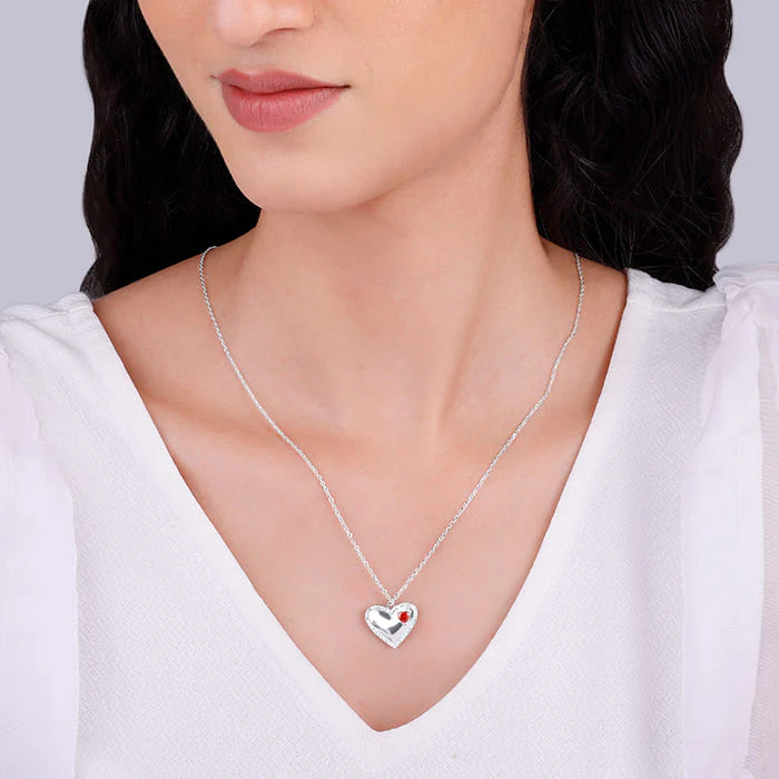 Silver Loving You Endlessly Pendant With Link Chain - Image 5