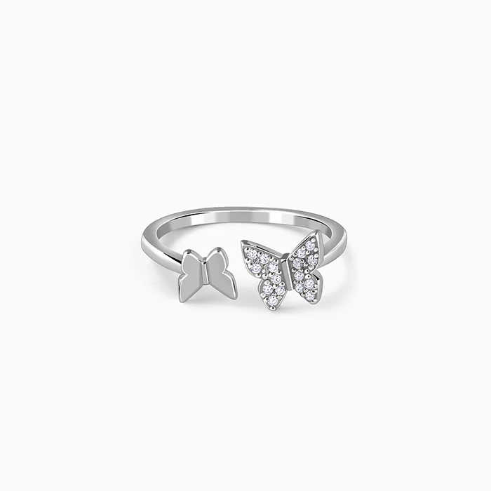 Silver Luna Flutter Ring (Size 12)