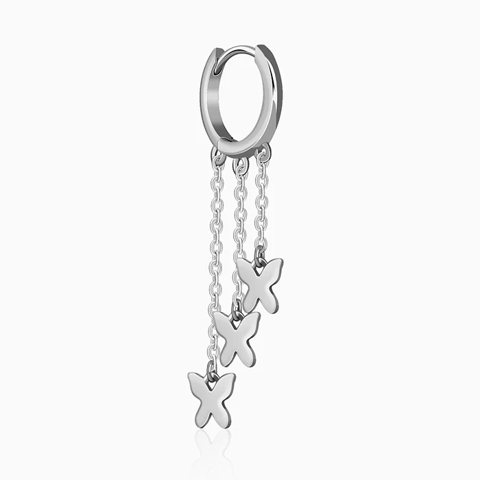 Silver Lunexa Wing Dangler Earrings - Image 4