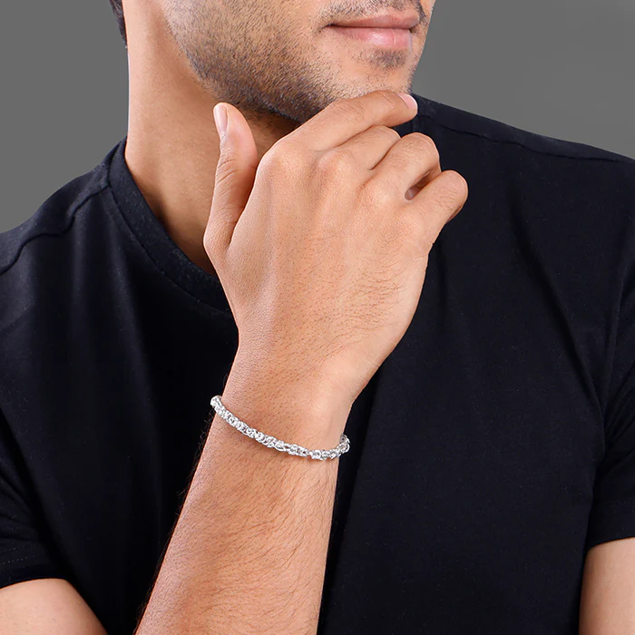 Silver Lustreline Bracelet For Him - Image 3