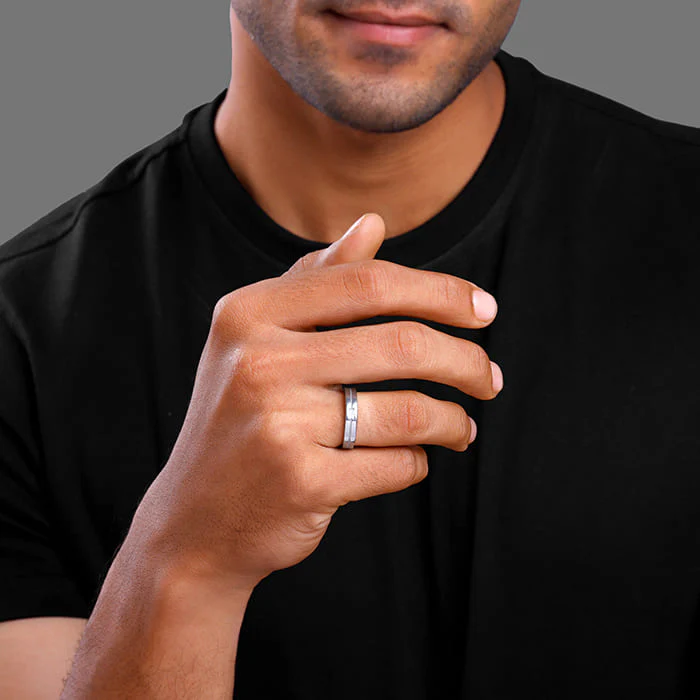 Silver Majesty Band For Him - Image 3
