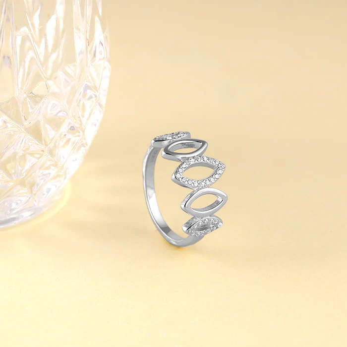 Silver Marquise Shape Ring - Image 2