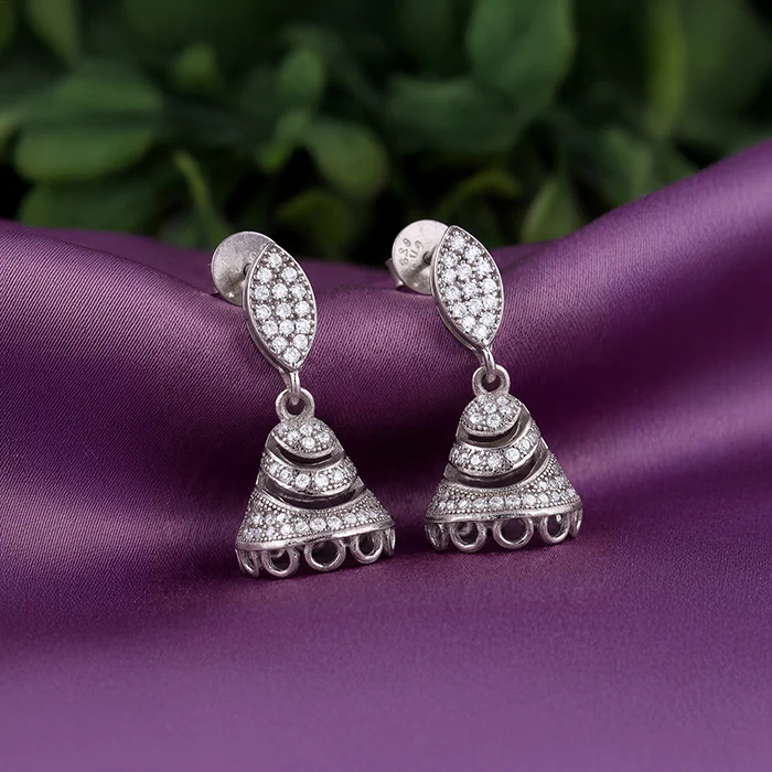 Silver Meher Jhumki - Image 2
