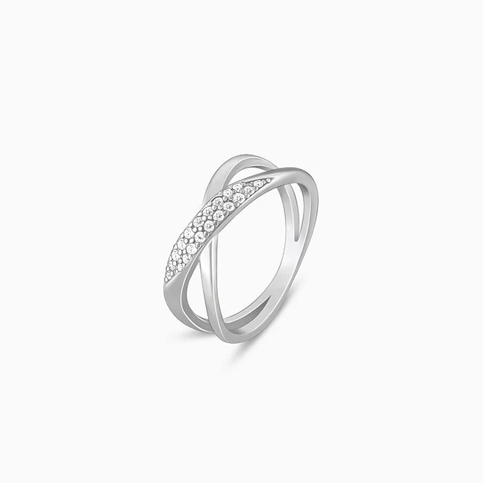 Silver Merging Orbits Ring - Image 4