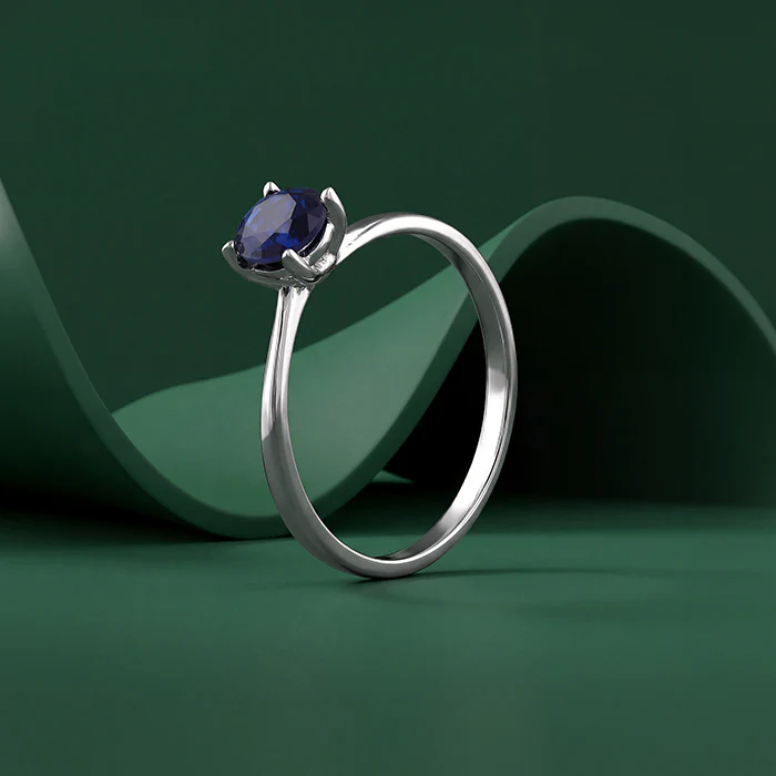 Silver Midnight Azure Ring (Size 12) - Image 2
