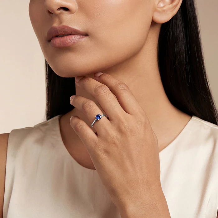 Silver Midnight Azure Ring (Size 12) - Image 3