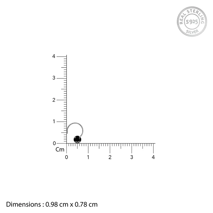 Silver Midnight Nose Pin - Image 4