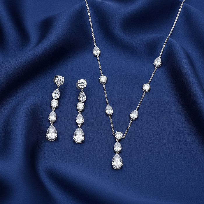 Silver Midnight Rain Set