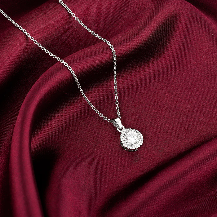 Silver Mirth Pendant With Link Chain - Image 2