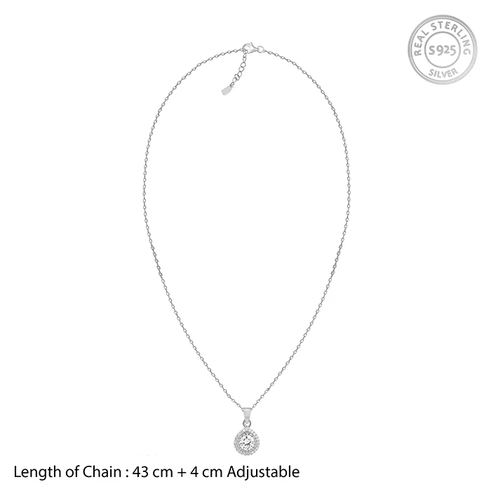 Silver Mirth Pendant With Link Chain - Image 5