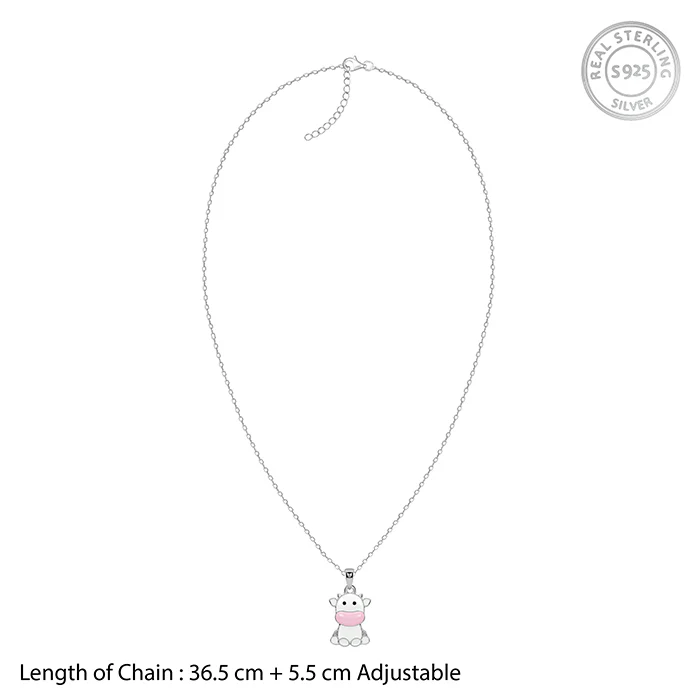 Silver Moo Magic Kids Pendant with Link Chain - Image 5