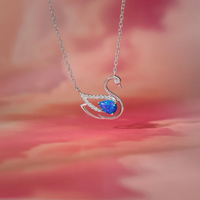 Silver Moonlit Drift Necklace - Image 2