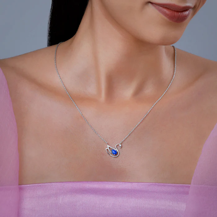 Silver Moonlit Drift Necklace - Image 3