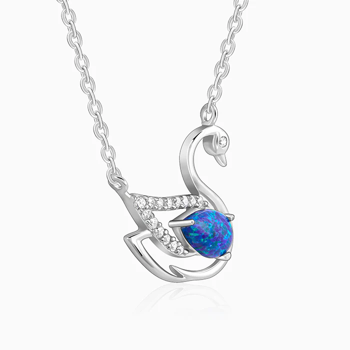 Silver Moonlit Drift Necklace - Image 4