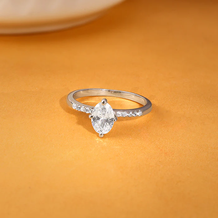 Silver Moonlit Marquise Ring - Image 2