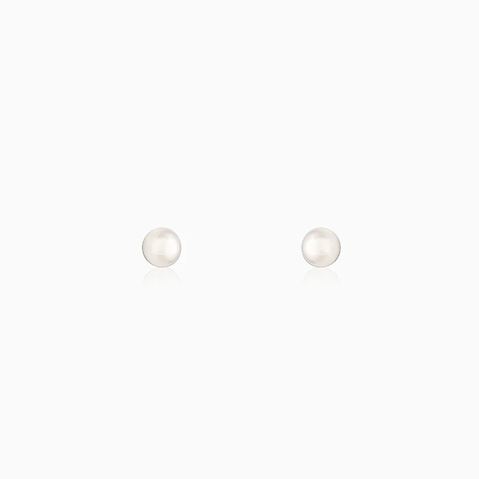 Silver Pearl Ear Jacket Earrings - Image 4